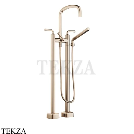 Dornbracht COYA Смеситель для ванны напольный, внешняя часть 25943414-46, Brushed Champagne (золото 22кт)