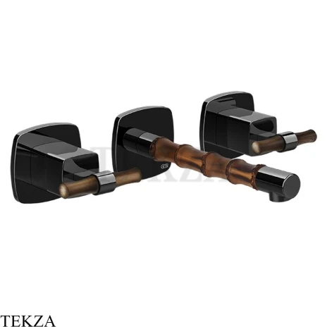 Gessi Jacqueline Смеситель для раковины, внешняя часть 77291-706, black хром глянец