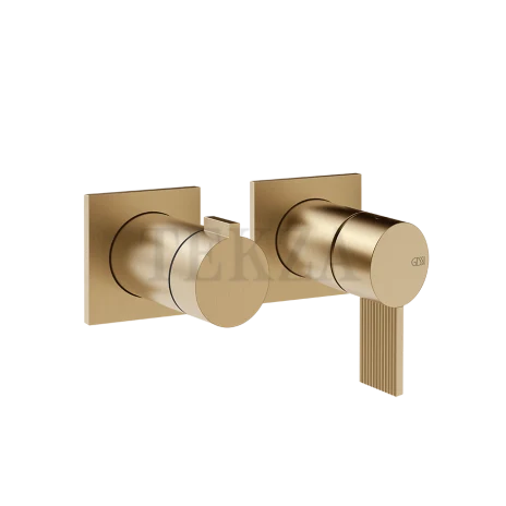 Gessi Inverso RIGATO Смеситель для душа, 2 потока, внешняя часть 73538-726, Warm Bronze Br. PVD