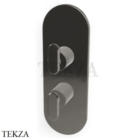 FIMA Carlo Frattini Park Line Смеситель для душа 2-3 потока, внешняя часть F1309X6CN, Black chrome