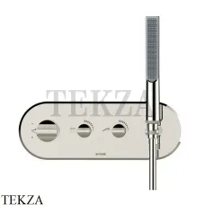 Bossini  APICE Термостат для ванны 2 потока, лейка SLIM, внешняя часть Z00523.094, никель Brushed