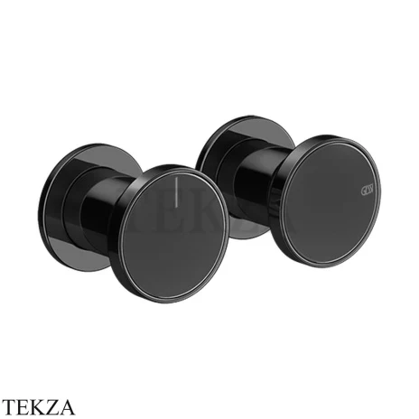Gessi Origini MATERIC Смеситель для душа 2 потребителя, внешняя часть 66079-706, Black Metal PVD