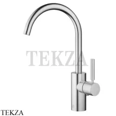 Dornbracht Meta Смеситель для раковины высокий поворотный, с донным клапаном 33500661-93, Brushed Chrome