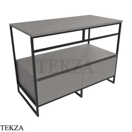Flaminia Denver консоль напольная 103,5×51×76,5 см, с двумя ящиками и столешницей, серый Grey матовый