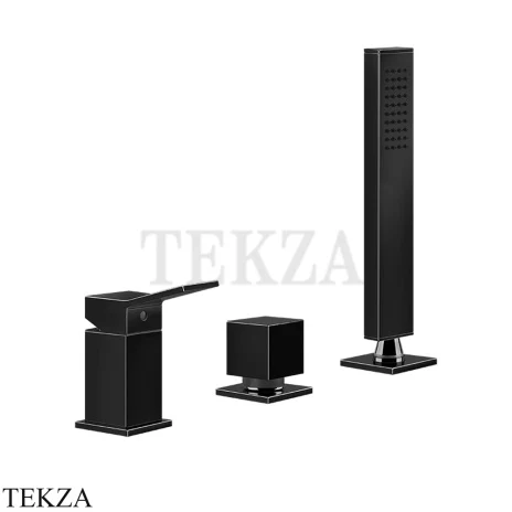 Gessi RETTANGOLO K Смеситель для ванны, без излива 53043-706, Black Metal PVD