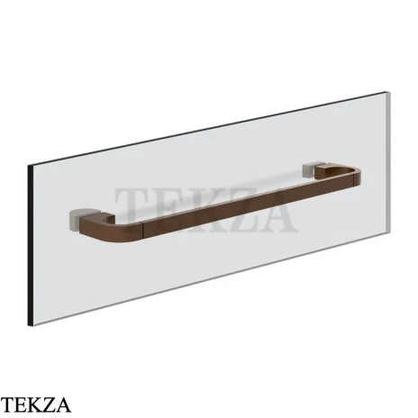 Gessi Perle Полотенцедержатель для крепления на стекло, 30 см 74911-845, бронза Dark Brush