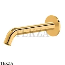 Newform XT Излив для ванны 225 настенный монтаж, 9788.61.020, PVD Glossy gold