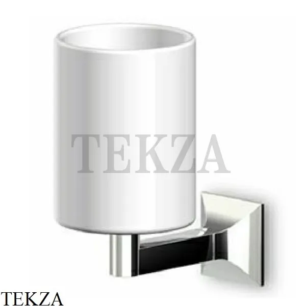 Zucchetti Bellagio Стакан настенный, керамика белая ZAC513, хром глянец