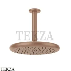 Gessi Goccia Верхний душ с потолочным кронштейном 33766-125, Copper Brushed