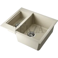 Omoikiri Sakaime 60-2 Кухонная мойка Tetogranit две чаши 4993909 ваниль