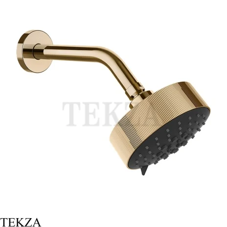 Gessi INGRANAGGIO Верхняя лейка D12,9 с кронштейном из стены, 63556-735, Warm Bronze PVD
