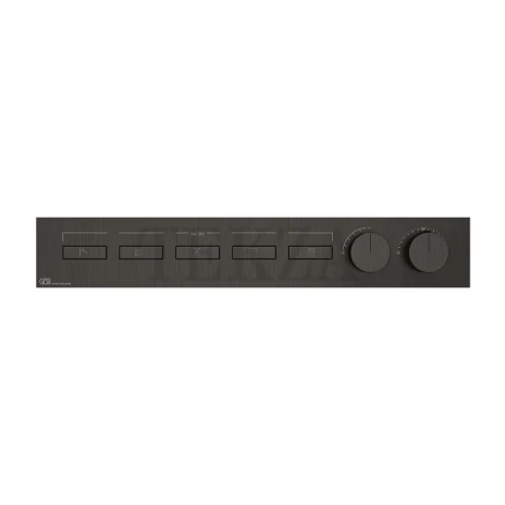 Gessi HI-FI Термостатический смеситель на 5 потоков, внешняя часть 63018-707, black хром Brush
