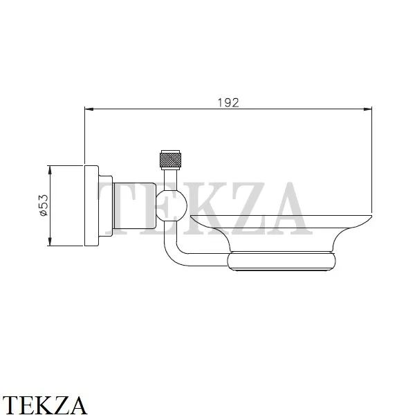 Nicolazzi ARENA Мыльница подвесная, стекло матовое 1487CR44, хром глянец