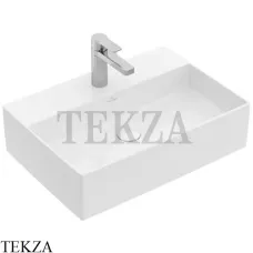 Villeroy & Boch Memento 2.0 Раковина накладная 50, на 1 или 3 отверстия, без перелива 4A075101, белый глянец