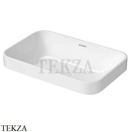 Duravit Happy D.2 Plus Раковина накладная, без перелива 2359600000, белый глянец