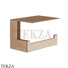 Gessi Rettangolo Держатель туалетной бумаги с крышкой 20849-030, Copper глянец PVD