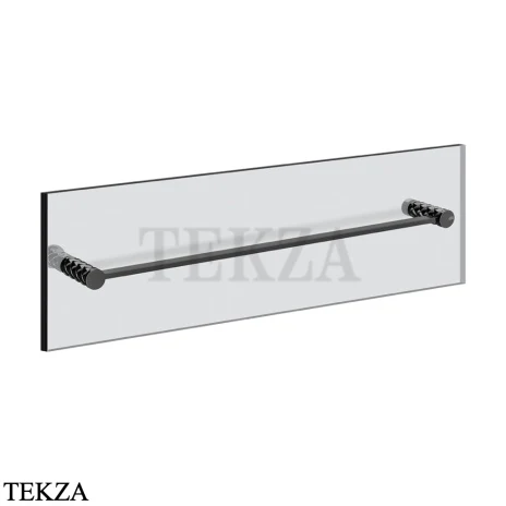 Gessi Pelle Tresse Полотенцедержатель для крепления на стекло, 60 см 78615-706, Black Metal PVD