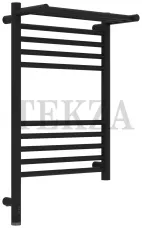 Сунержа Богема 3.1 Полотенцесушитель электрический с полкой 600х400 МЭМ левый 15-6006-6040, Тёмный титан муар