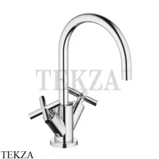 Dornbracht TARA Смеситель для умывальника низкий, с донным клапаном 22513892-00, хром глянец