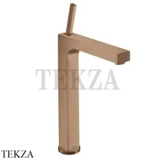 Axor Citterio Смеситель для раковины высокий 280, с донным клапаном 39020310, Brushed Red Gold