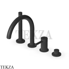 Zucchetti Pan Смеситель для ванны с гарнитуром ZP6502.N6, матовый черный