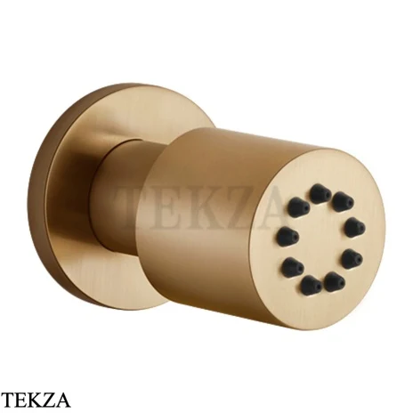 Gessi INCISO SHOWER Боковая форсунка поворотная 13375-726, Warm Steel Br. PVD