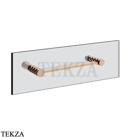 Gessi Pelle Tresse Полотенцедержатель для крепления на стекло, 30 см 78611-030, Copper PVD