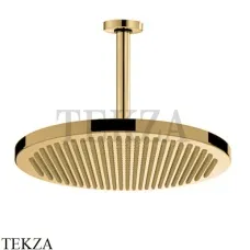 Bossini  APICE Верхний душ с потолочным кронштейном 300 мм H31430G.043, Золото Satined