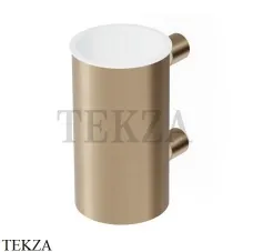 Zucchetti Isy22_Octo_Jingle Стакан настенный круглый ZAD513.P31, brushed british gold PVD Zucchetti Isy22_Octo_Jingle Стакан настенный круглый ZAD513.P31, brushed british gold PVD
