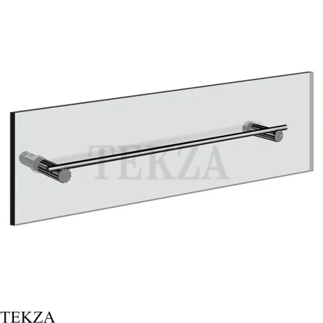 Gessi Incastri Полотенцедержатель для крепления на стекло, 45 см 75513-706, black хром глянец