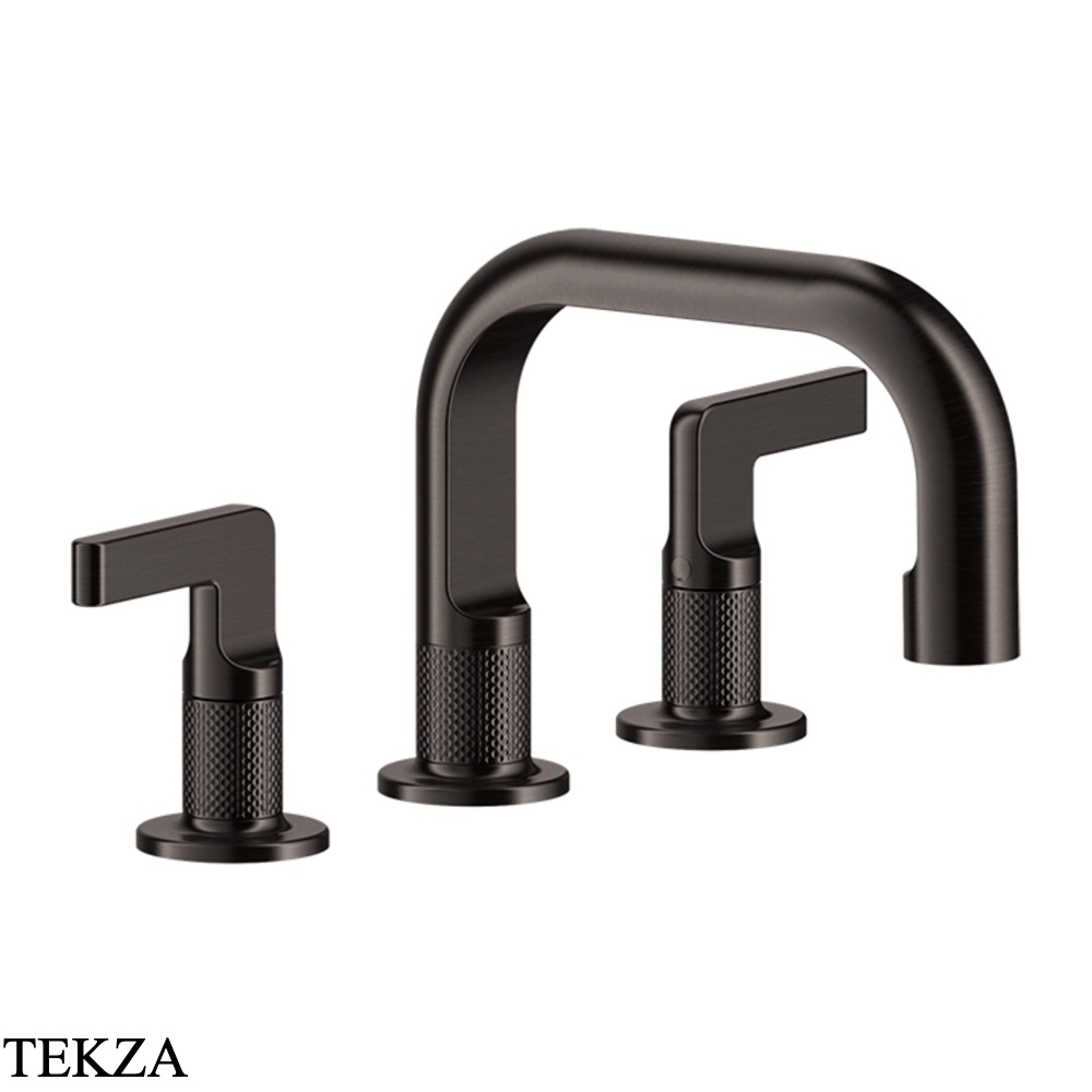 Gessi INCISO Смеситель для раковины, без гарнитура 58012-707, Black Metal brushed