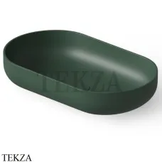 Dea Design Washbasins Раковина настольная овальная Solid Surface DD9104 580 11, Dark Green №11