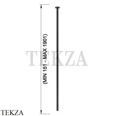 Gessi INCISO Излив для раковины потолочный под размер 15-190 см 58299-707, Black Metal brushed