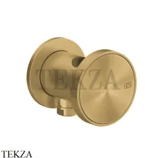 Gessi Origini ACCENT Держатель для душевой лейки с выводом воды 66161-727, Brushed Brass
