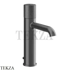 Gessi Habito CESELLO Смеситель для раковины средний, с донным клапаном 70405-707, Black Metal Brushed