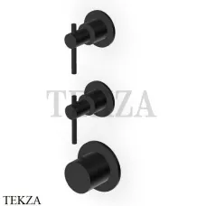 Zucchetti Helm Термостат для душа на 2 потока, внешняя часть ZHL802.XP81, brushed total black PVD