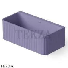 Dea Design Stripes Ванна отдельностоящая пристенная 160x80 Solid Surface DD8805 1600 14, Lilac №14