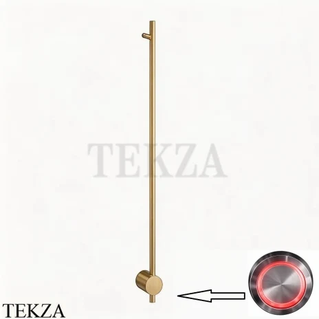 BRONER BRUNO H Электрический полотенцесушитель 100 с кнопкой, BR.007.100.0000.MSH, шампань сатин шлиф