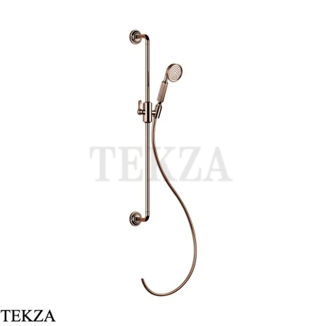 Gessi VENTI20 Штанга в комплекте с душевой лейкой, шланг 65144-030, Copper PVD