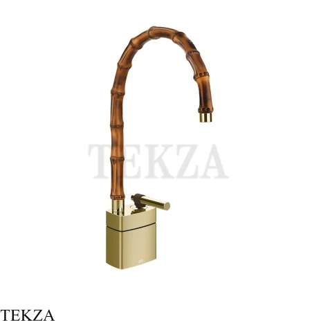 Gessi Jacqueline Смеситель для раковины средний, без донного клапана 77029-710, шампань глянец