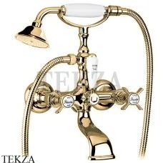 Migliore Princeton Смеситель для ванны с душевым гарнитуром 19375, золото глянец
