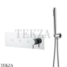 Boheme FUSION Смеситель для душа, 3 потока, с гарнитуром 130-SYS-CR, Хром глянец