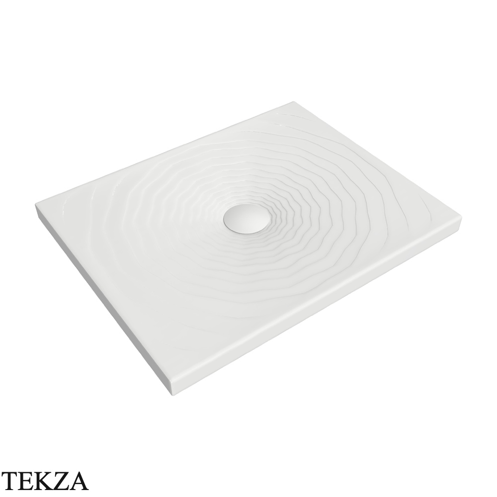 Flaminia Water Drop душевой поддон 90×72×5,5 см, белый Latte матовый