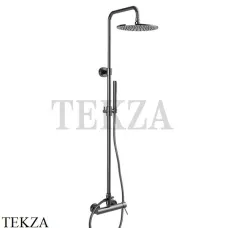 FIMA Carlo Frattini Spillo UP Душевая колонная, 250, однорычажный смеситель F3035/2CN, Black chrome FIMA Carlo Frattini Spillo UP Душевая колонная, 250, однорычажный смеситель F3035/2CN, Black chrome