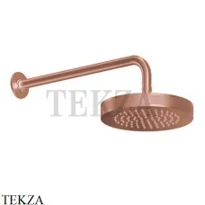 Gessi INCISO SHOWER Верхняя душевая лейка с кронштейном 58185-708, Copper Brushed Gessi INCISO SHOWER Верхняя душевая лейка с кронштейном 58185-708, Copper Brushed