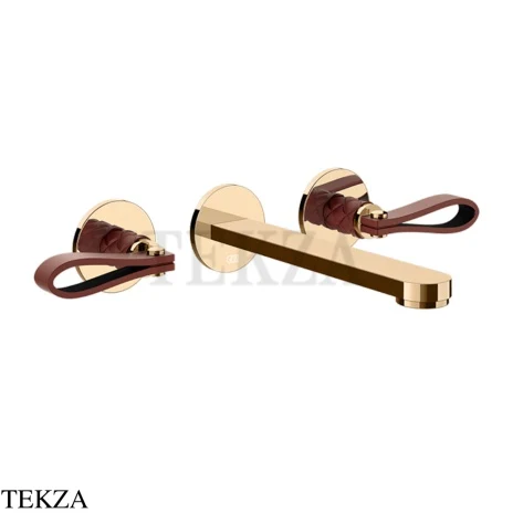 Gessi Pelle Laccetto Смеситель для раковины, внешняя часть, 78490-430, Red Cherry/ Warm Bronze PVD