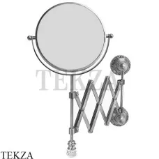 Migliore Cristalia SWAROVSKI Косметическое зеркало с 3х кратным увеличением 16804, хром глянец