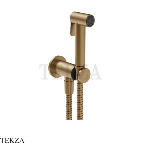Gessi Гигиенический душ с держателем и выводом воды 14431-726, бронза Brushed
