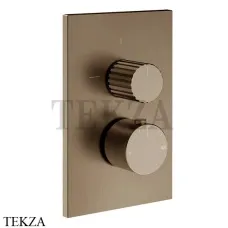 Gessi Incastri Термостат для душа 2 потока, внешняя часть 75135-761, Coffee Bronze Brushed PVD