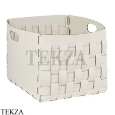 ADJ Bottega Корзина-ёмкость для аксессуаров 35x40 см 1048.10/16, белый/панна-котта